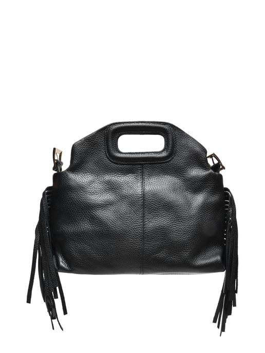 Anna Luchini Negro Bolso de cuero - Image 1