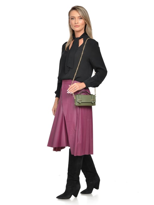 Isabella Rhea Caqui Bolso de cuero - Image 5