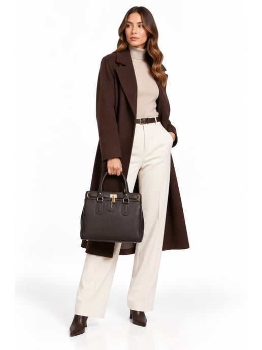 Roberta M Granate Bolso de cuero - Image 6