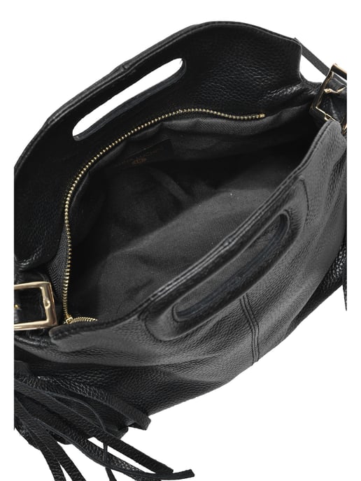 Anna Luchini Negro Bolso de cuero - Image 4