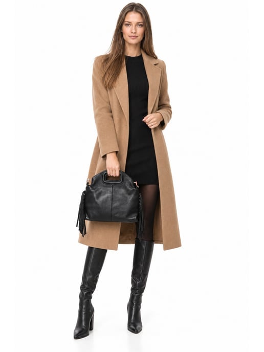 Anna Luchini Negro Bolso de cuero - Image 6