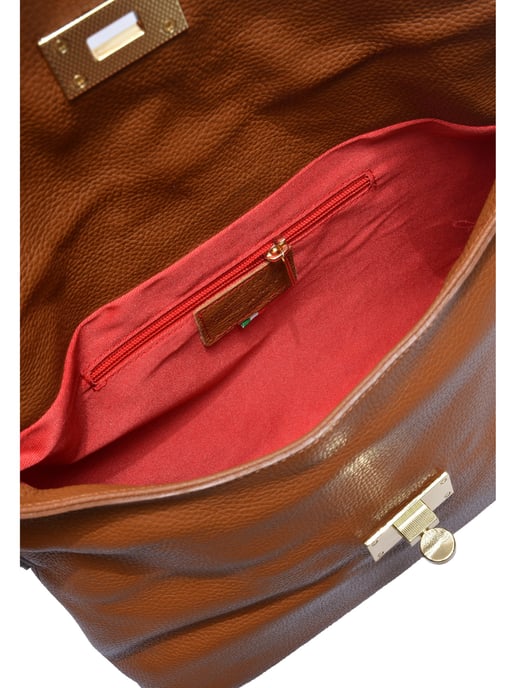 Anna Luchini Brown Bolso de cuero - Image 4