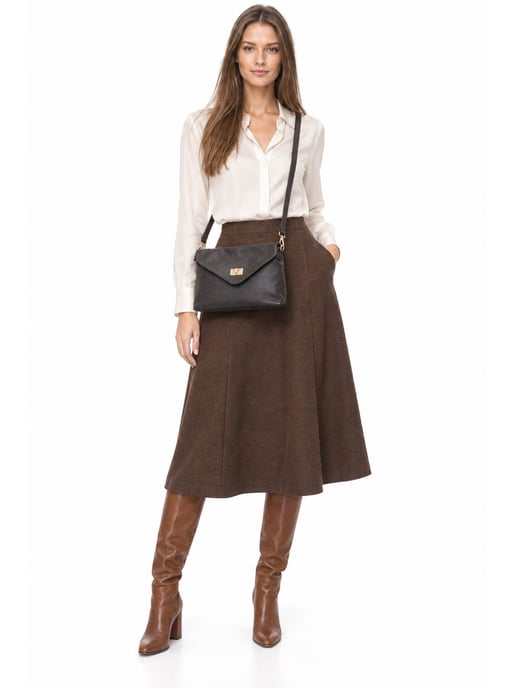 Anna Luchini Granate Bolso de cuero - Image 3