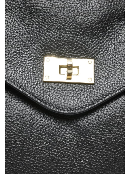 Anna Luchini Negro Bolso de cuero - Image 3
