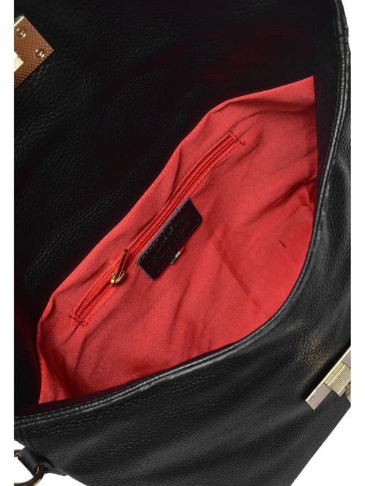 Anna Luchini Negro Bolso de cuero - Image 4