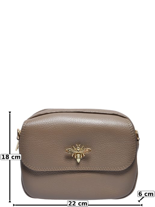 Roberta M Beige Bolso de cuero - Image 5