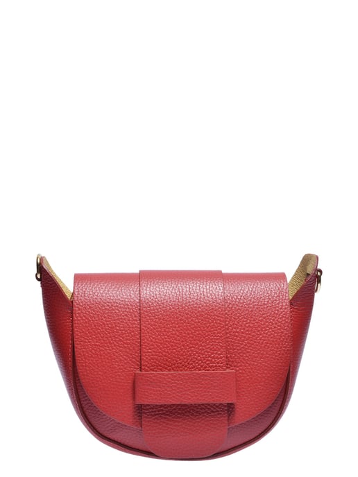 Anna Luchini Rojo Bolso de cuero - Image 1