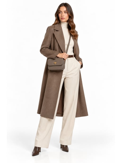 Roberta M Beige Bolso de cuero - Image 6