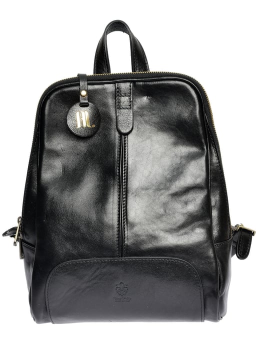 Anna Luchini Negro Bolso de cuero - Image 1