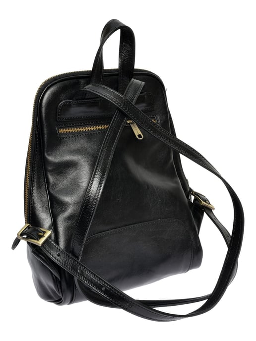 Anna Luchini Negro Bolso de cuero - Image 2