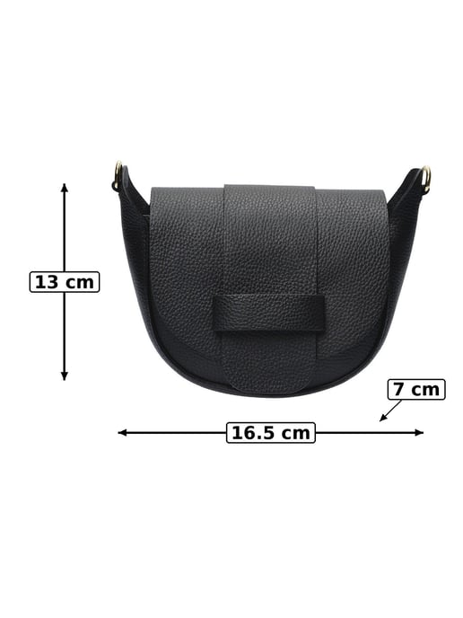 Anna Luchini Negro Bolso de cuero - Image 6