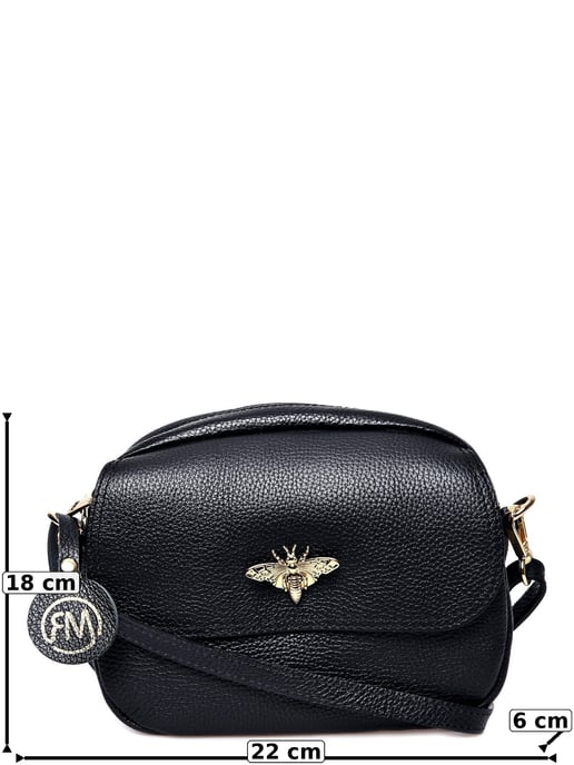 Roberta M Negro Bolso de cuero - Image 6