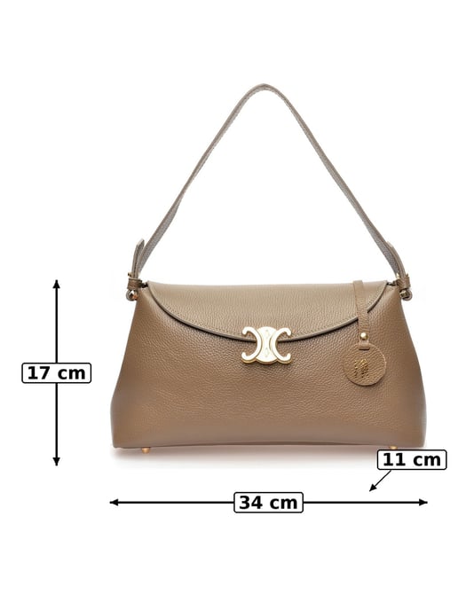 Anna Luchini Beige Bolso de cuero - Image 6