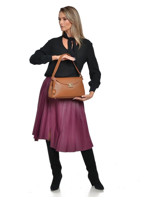 Anna Luchini Brown Bolso de cuero - Image 5