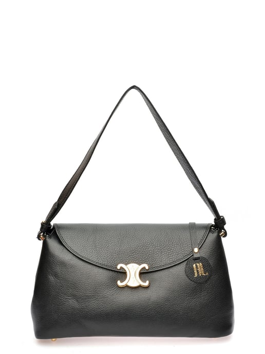 Anna Luchini Negro Bolso de cuero - Image 1