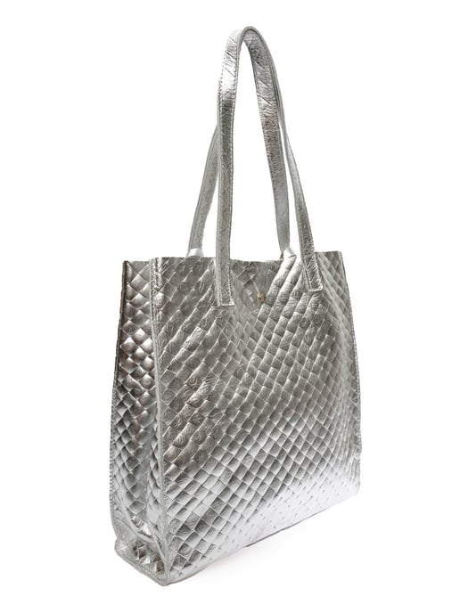 Anna Luchini Plata Bolso de cuero - Image 2