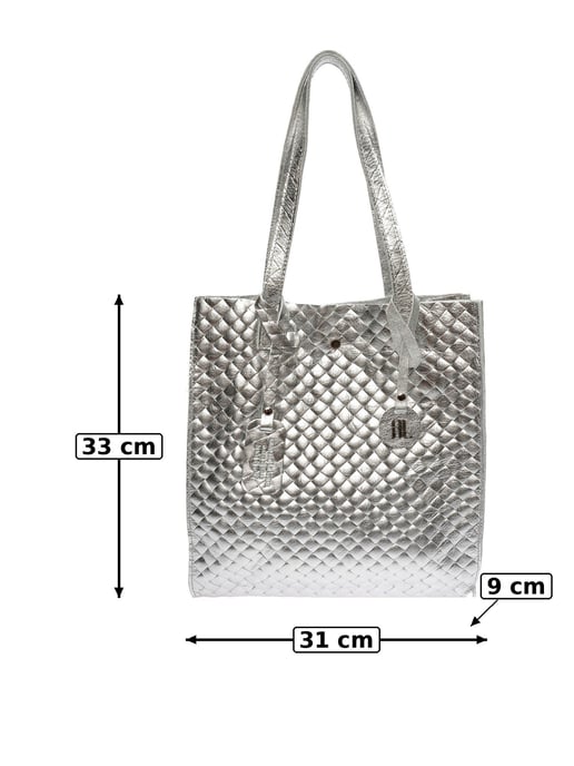 Anna Luchini Plata Bolso de cuero - Image 4