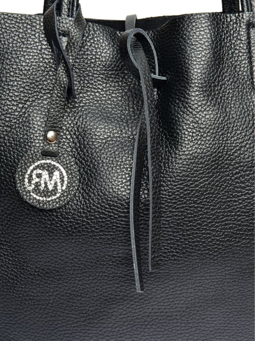 Roberta M Negro Bolso de cuero - Image 3