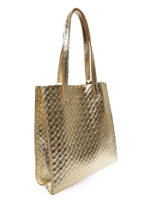 Anna Luchini Oro Bolso de cuero - Image 2