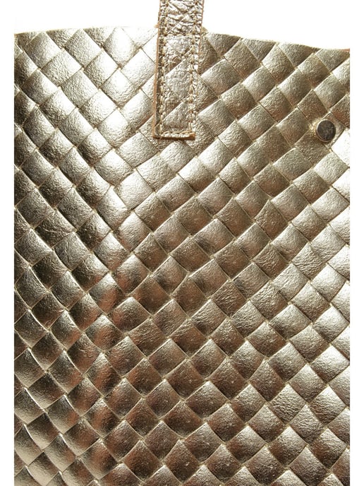 Anna Luchini Oro Bolso de cuero - Image 3