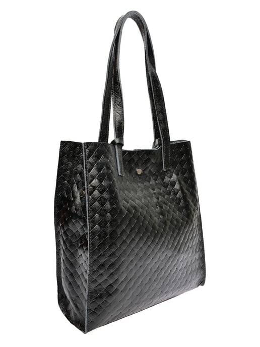 Anna Luchini Negro Bolso de cuero - Image 2