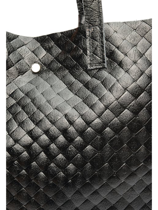 Anna Luchini Negro Bolso de cuero - Image 3