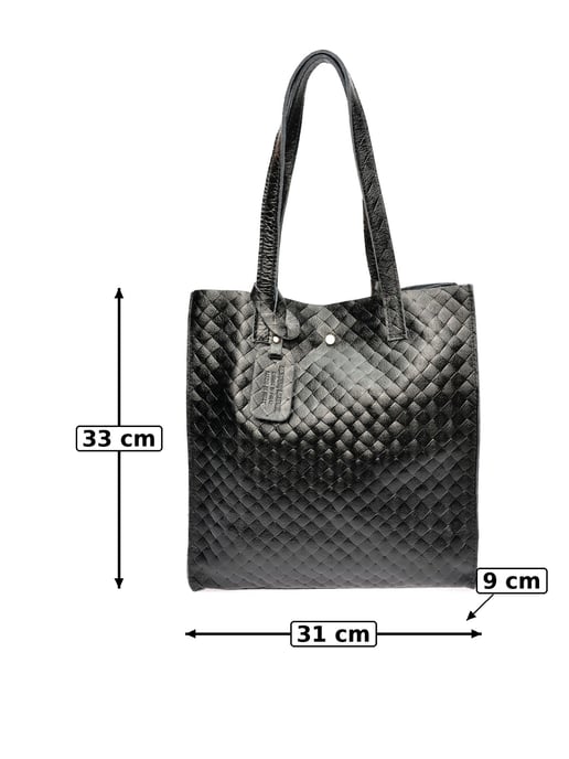 Anna Luchini Negro Bolso de cuero - Image 6