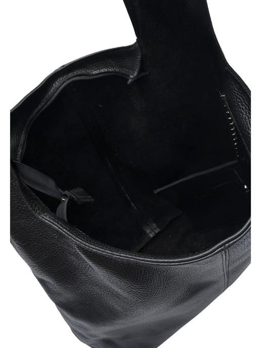 Anna Luchini Negro Bolso de cuero - Image 4