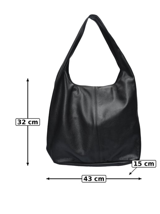 Anna Luchini Negro Bolso de cuero - Image 6