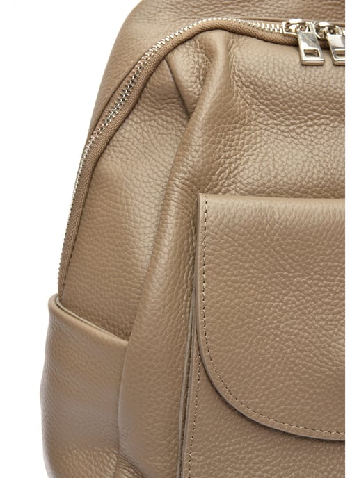 Anna Luchini Beige Bolso de cuero - Image 3