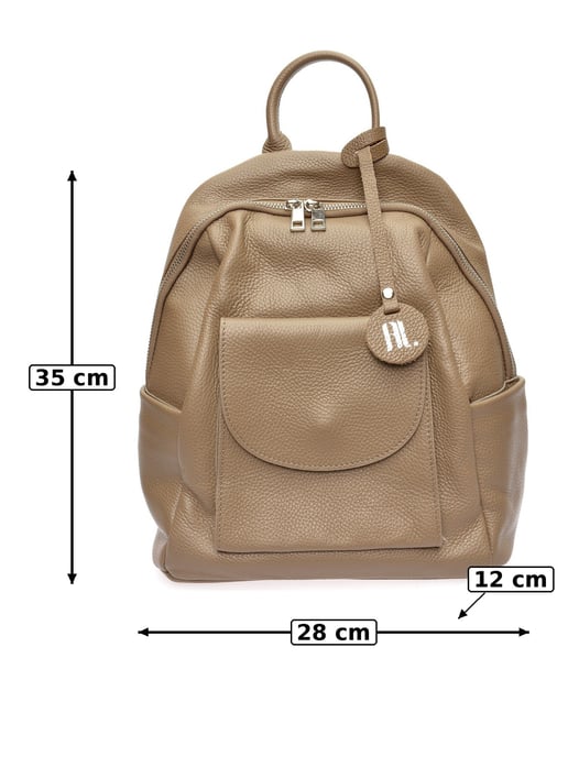 Anna Luchini Beige Bolso de cuero - Image 6