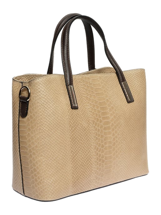 Roberta M Beige Bolso de cuero - Image 2