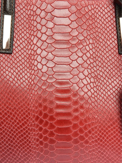 Roberta M Rojo Bolso de cuero - Image 3