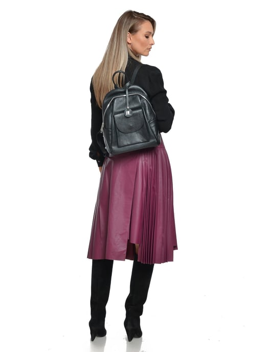 Anna Luchini Negro Bolso de cuero - Image 5