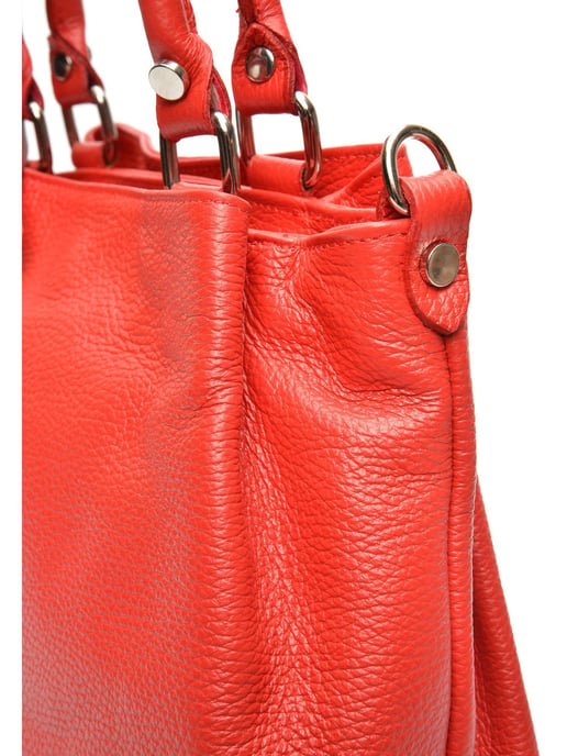 Roberta M Rojo Bolso de cuero - Image 3
