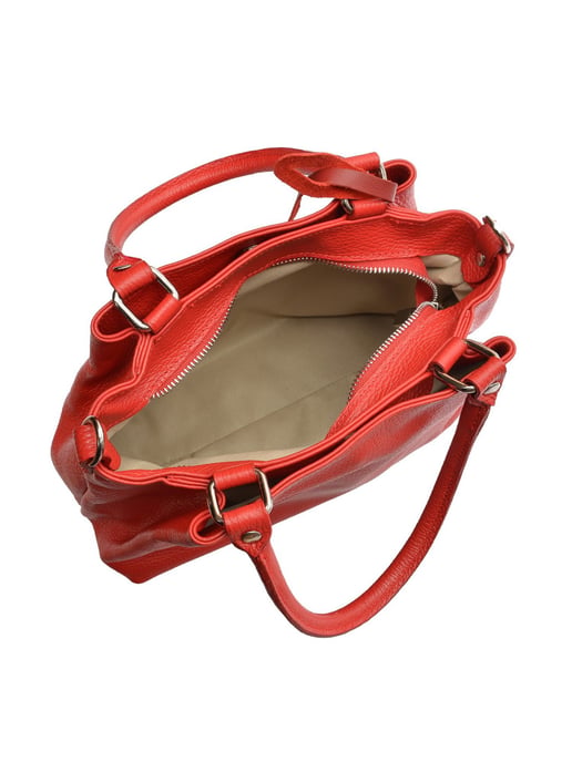 Roberta M Rojo Bolso de cuero - Image 4