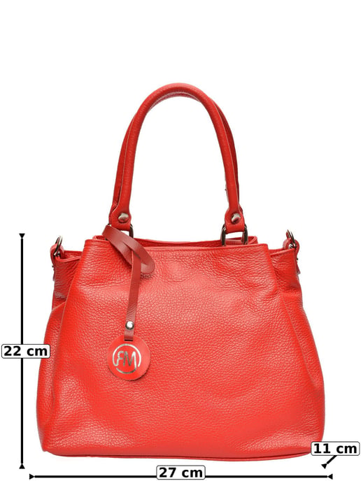 Roberta M Rojo Bolso de cuero - Image 6