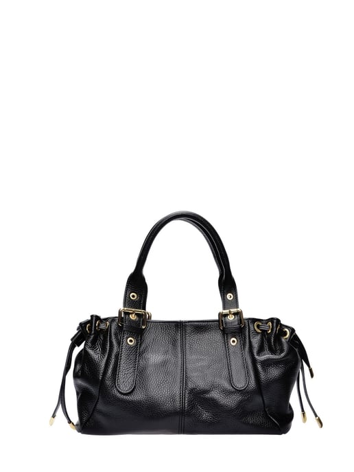 Anna Luchini Negro Bolso de cuero - Image 1
