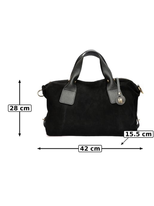 Anna Luchini Negro Bolso de cuero - Image 6