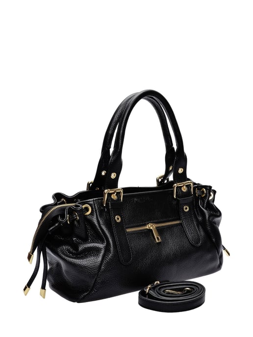 Anna Luchini Negro Bolso de cuero - Image 2