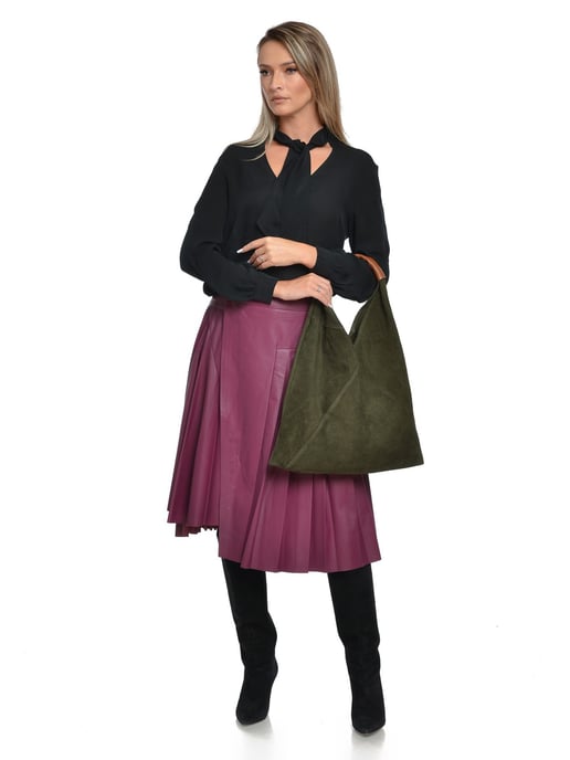 Anna Luchini Verde Bolso de cuero - Image 5