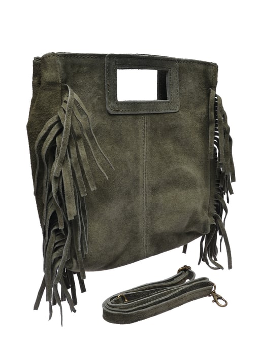 Anna Luchini Caqui Bolso de cuero - Image 2