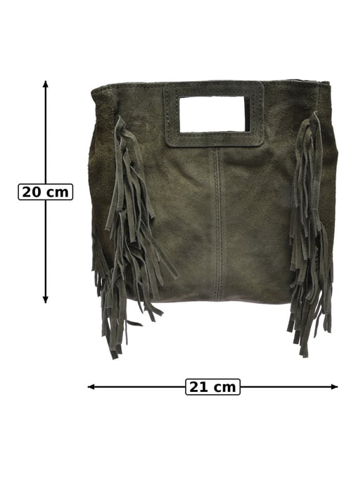 Anna Luchini Caqui Bolso de cuero - Image 5