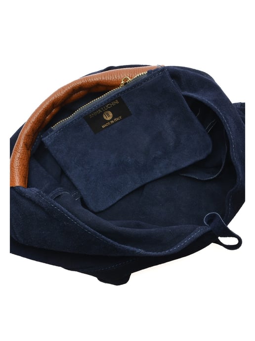 Anna Luchini Azul Bolso de cuero - Image 4