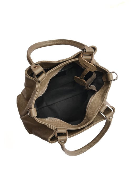 Roberta M Beige Bolso de cuero - Image 4