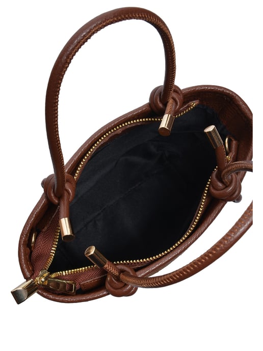 Luisa Vannini COGNAC Bolso de cuero - Image 4