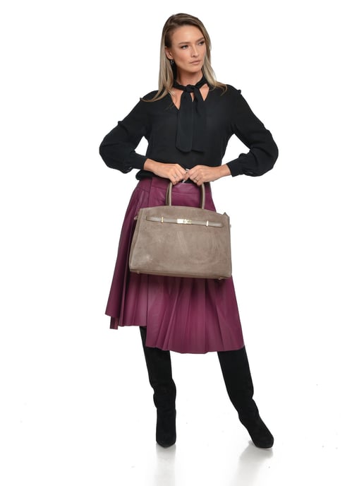 Isabella Rhea Beige Bolso de cuero - Image 5