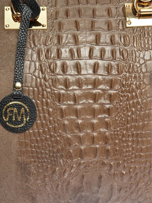 Roberta M Beige Bolso de cuero - Image 3