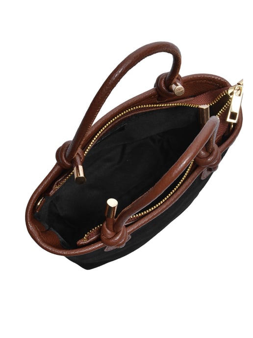Luisa Vannini NEGRO Bolso de cuero - Image 4