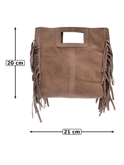 Anna Luchini Beige Bolso de cuero - Image 4